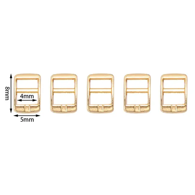 20pcs Newest 4mm Mini Ultra-small Tri-glide Belt Buckle Doll Bags Buckles Diy Doll Buttons Shoes Accessories 6