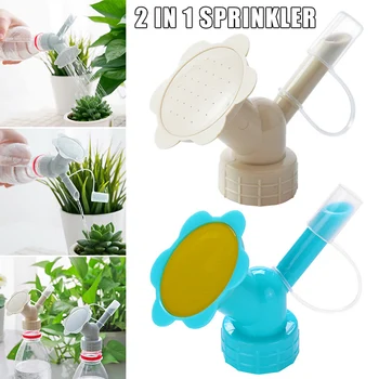 

Watering Can Bottle Cap Sprinkler Plastic Watering Cans Nozzle 2 in 1 Plastic Mist Head for Indoor Seedlings PAK55