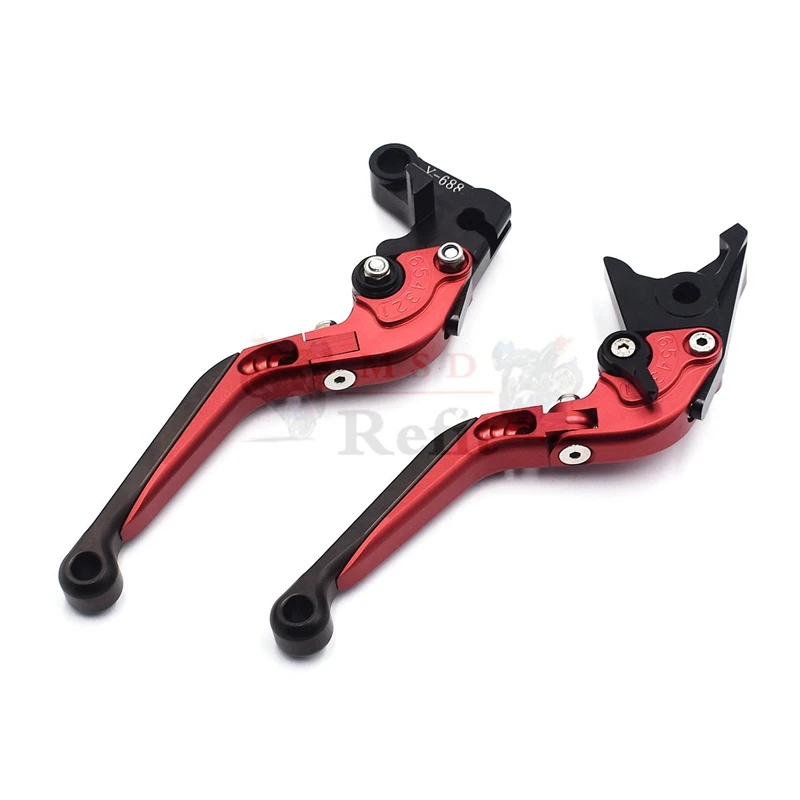 Красный Extendable Folding Brake Clutch Levers For Triumph Rocket III 2004 2005 2006 2007 Rocket III/Classic 2007 2008 2009 2010 - Цвет: Красный
