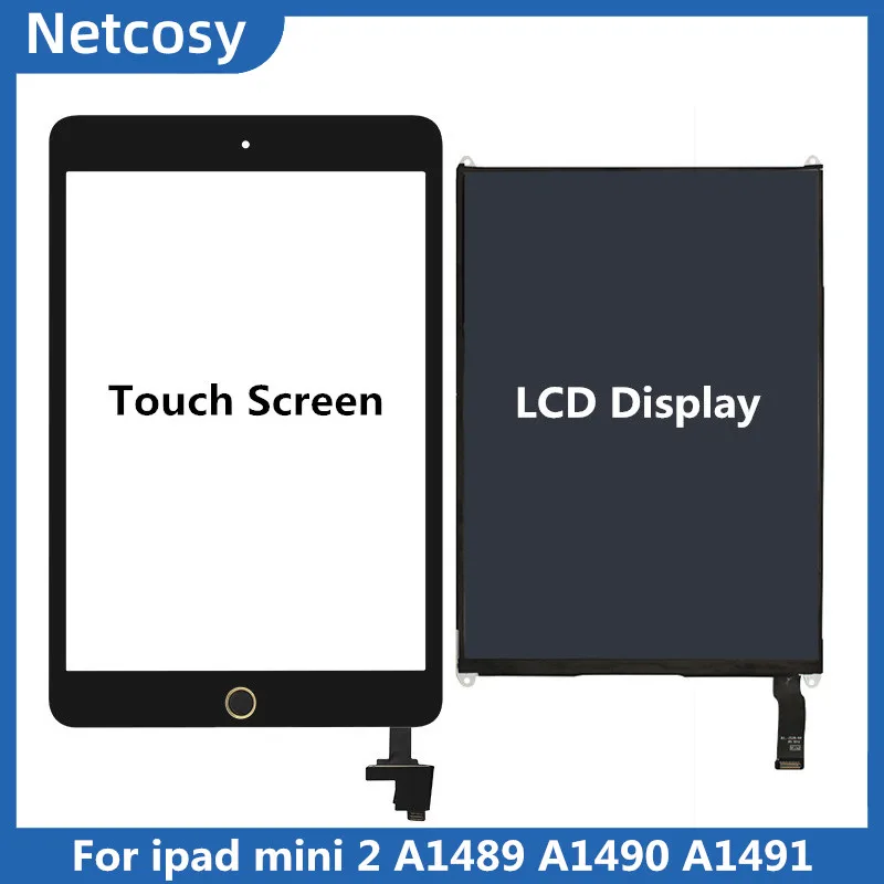 Для ipad mini 2 A1489 A1490 A1491 сенсорный экран дигитайзер панель с IC разъемом/ЖК-дисплей Ремонт экрана для ipad mini 2