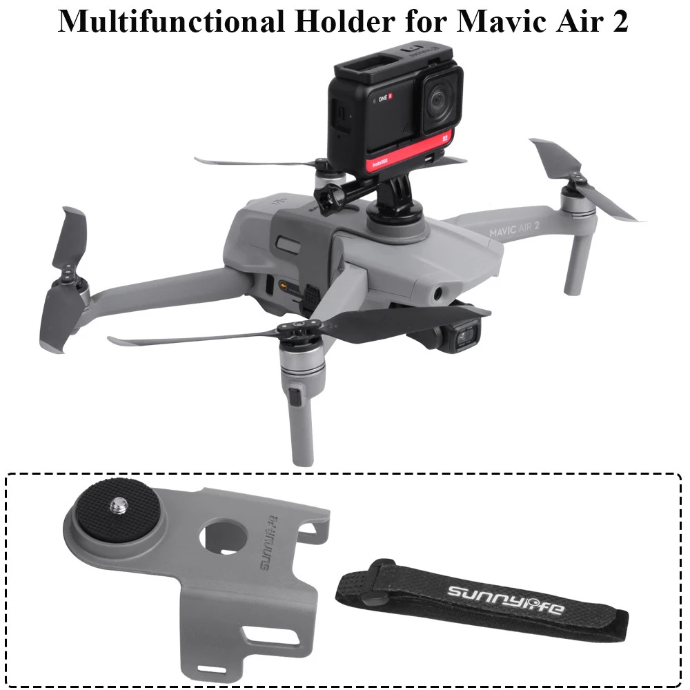 Sports Camera Fill Light Holder Bracket for Mavic Air 2 Drone for GoPro