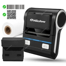 Impressora térmica portátil android, impressora térmica 80mm 3 polegadas bluetooth android pos computador printet para varejo pequena negócio