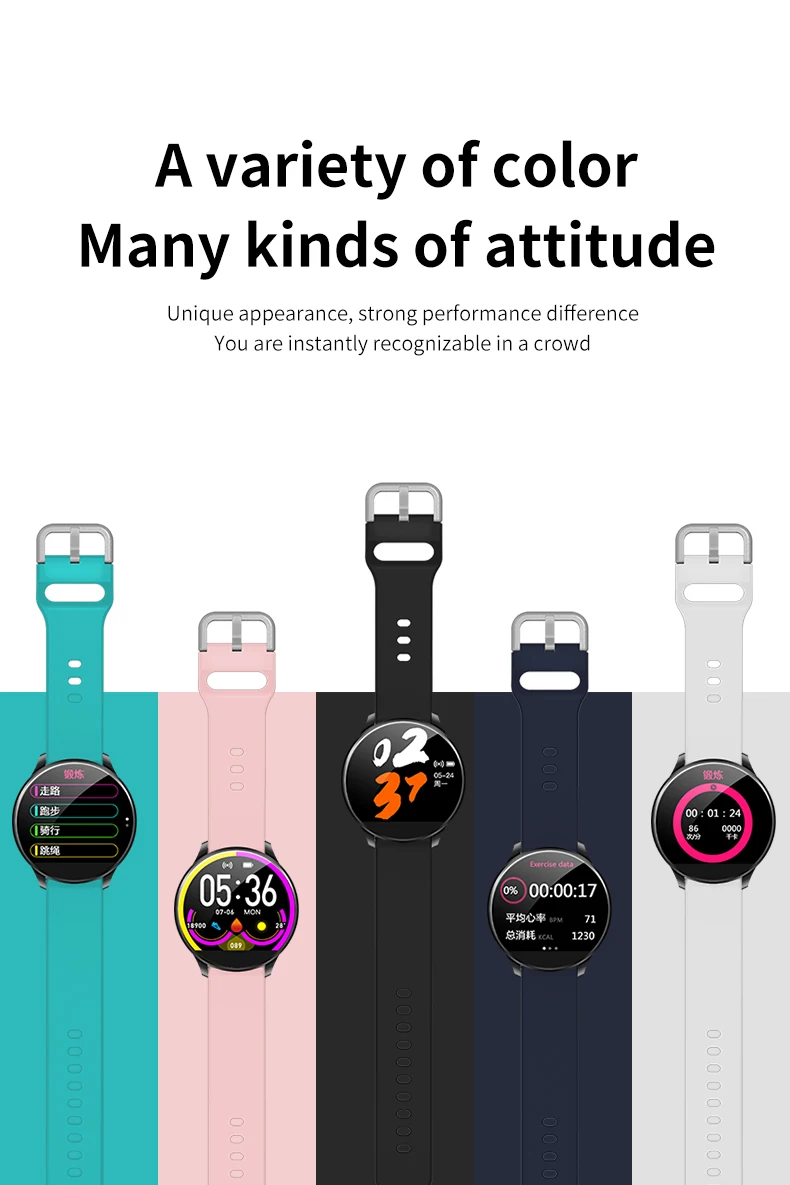 Wearpai C198s Для женщин смарт-браслет Цвет Экран Smartwatch Водонепроницаемый музыка Управление сердечного ритма активности Фитнес смарт-браслет