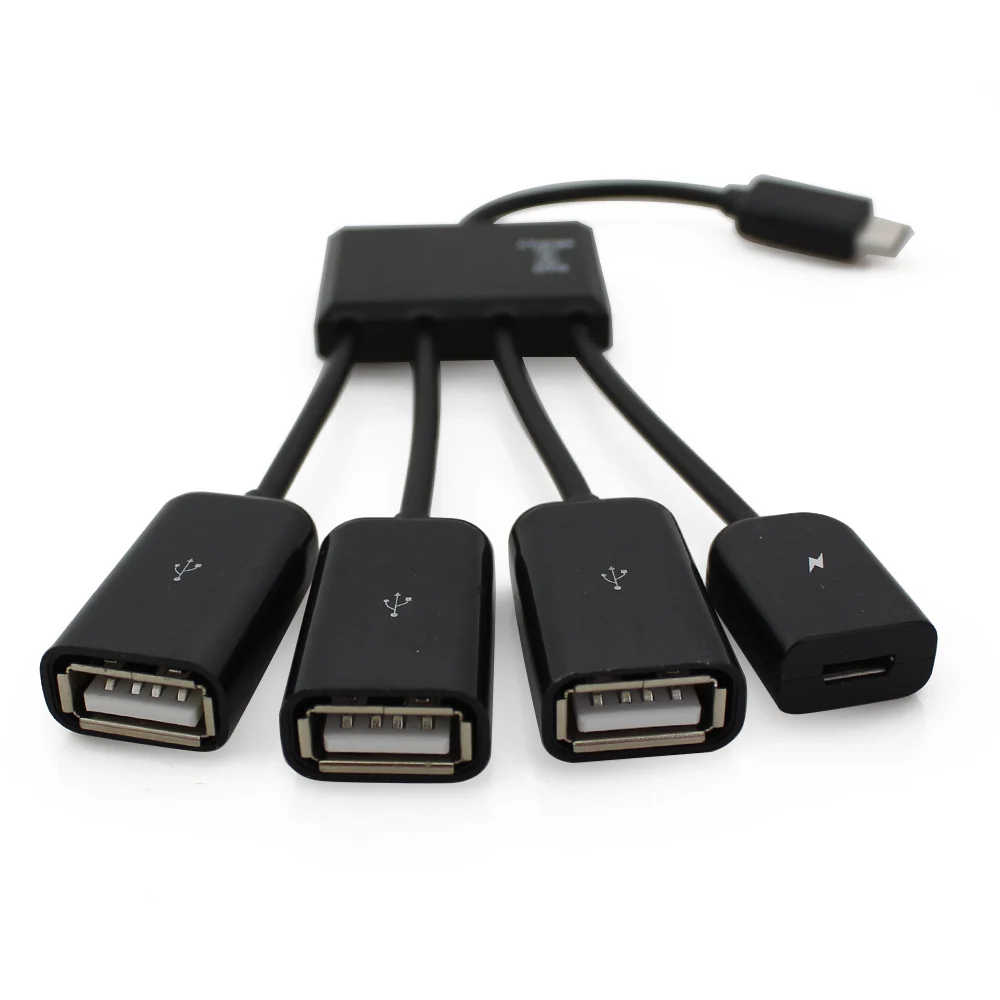 Usb-концентратор 3,0 высокоскоростной Мульти USB 3,0 usb-хаб 4 порта хаб для микро-usb интерфейс все в одном для ПК Компьютерные аксессуары