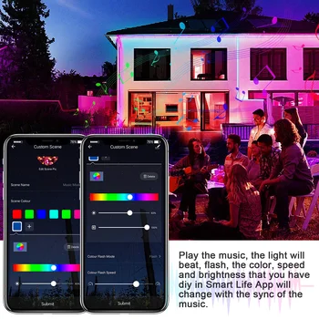 

Colorful Music Light Strip Water-Proof Moisture-Proof Color Changing Light Strip With Remote Control & Built-In MEMS Microphone