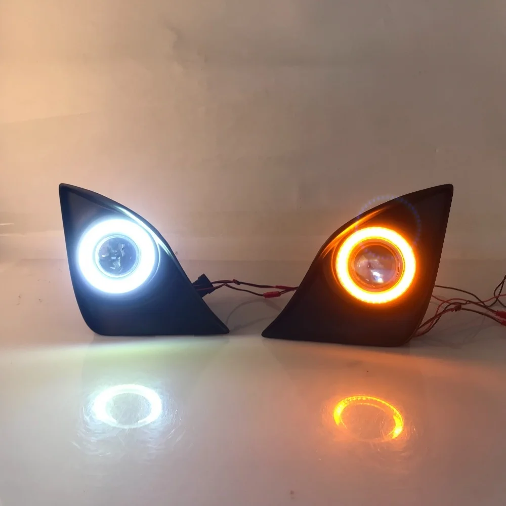 Osmrk Fog Lamp Driving Light Assembly For Lexus Is250 Cob Angel Eye Led