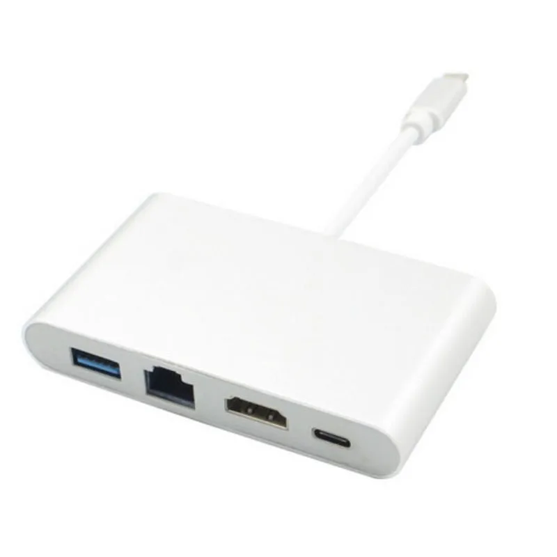 INT box Pro USB3.0 type C адаптер HDMI TYPE C к HDMI 4K+ PD+ USB 3,0+ RJ45 многопортовые видеоадаптеры папа-мама видеоконвертеры