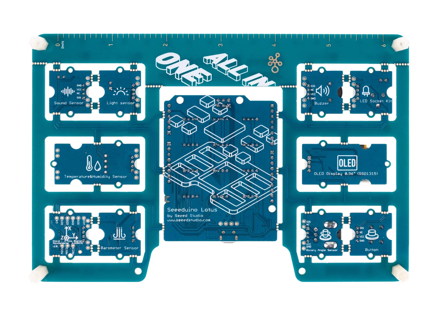 Набор для начинающих Arduino совместимая плата все в одном с 10 датчиками и 12