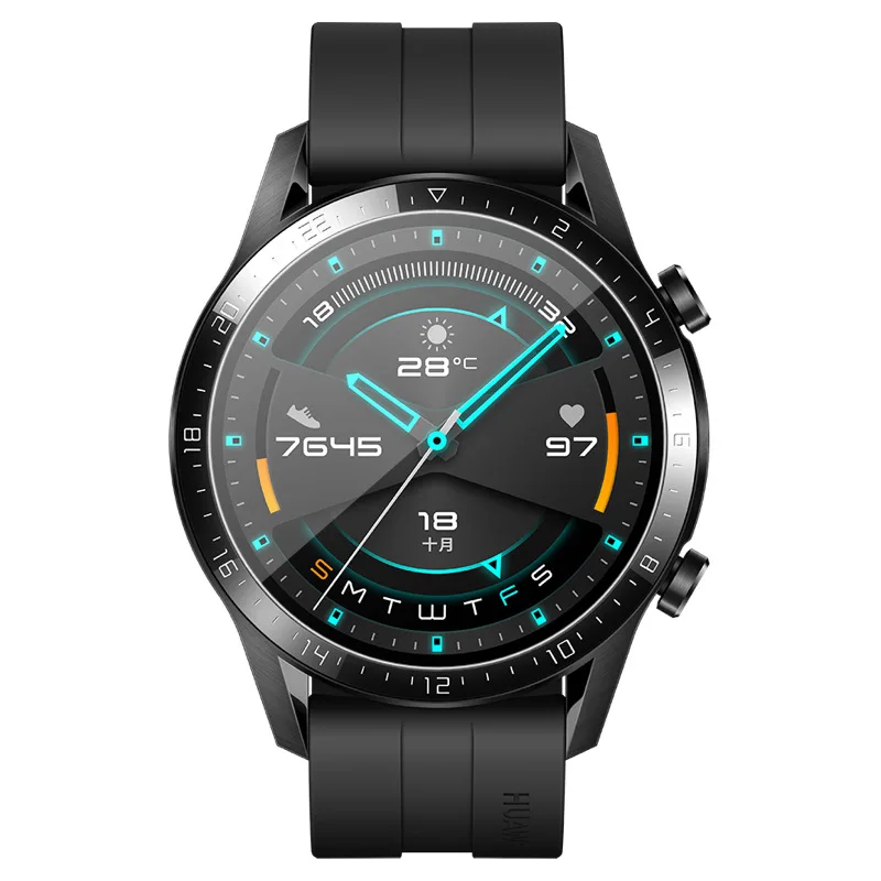 4 шт 2.5D часы Закаленное стекло протектор экрана для huawei watch GT 1/Watch GT 2 защитная пленка