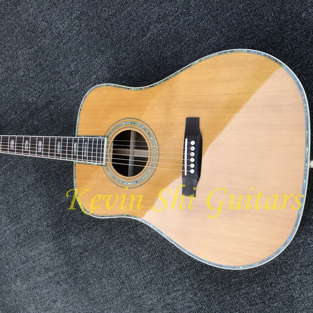 4" ручная работа blackwood body Акустическая гитара из твердого кедра Топ Акустическая Электрогитара высшего качества 41" Народная гитара