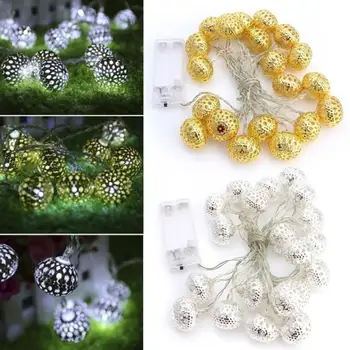 

Moroccan 20LED LED String Lights Ball Lights String Beautiful Wedding Celebration Birthday Creative Xmas Party Garden
