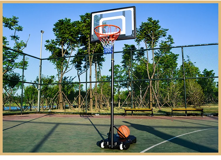 Повседневная спортивная баскетбольная рама для помещений, баскетбольная корзина для улицы, регулируемая детская баскетбольная стойка, регулируемая высота 1,6-2,1 м