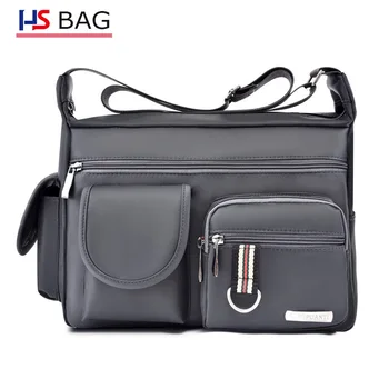 

New Style Men's Shoulder Bag Cross Square Waterproof Oxford Cloth Shoulder Bag Business Men's Travel Large Capacity business bag