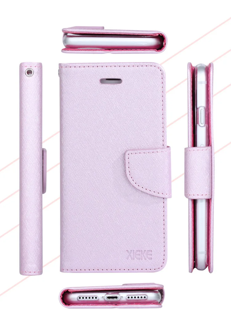 

XIEKE Silk Pattern SAMSUNG J8 2018 Leather Sheath for Clamshell Cell Phone J8 2018 Shatter-resistant Phone Case