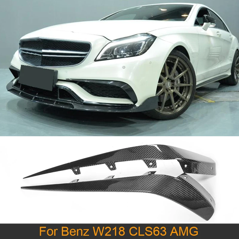 Carbon Fiber Front Bumper Klappen Canards Fur Mercedes Benz Cls Klasse W218 Cls63 Amg S Limousine 4 Tur 2015 2017 Vorder Splitter Frp Canard Wing Canard Bumpercanard Carbon Aliexpress