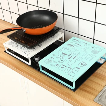 

HOT SALE Kitchen Storage Rack Non-Slip Seasoning Rack Single-Layer Kitchenware Storage Rack