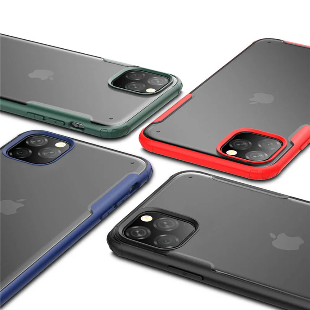 for iPhone 11 Pro Max Case Frosted PC Matted Feeling Anti-fingerprint Anti-sweat Back Cover X XS Xr 7 8 Plus |