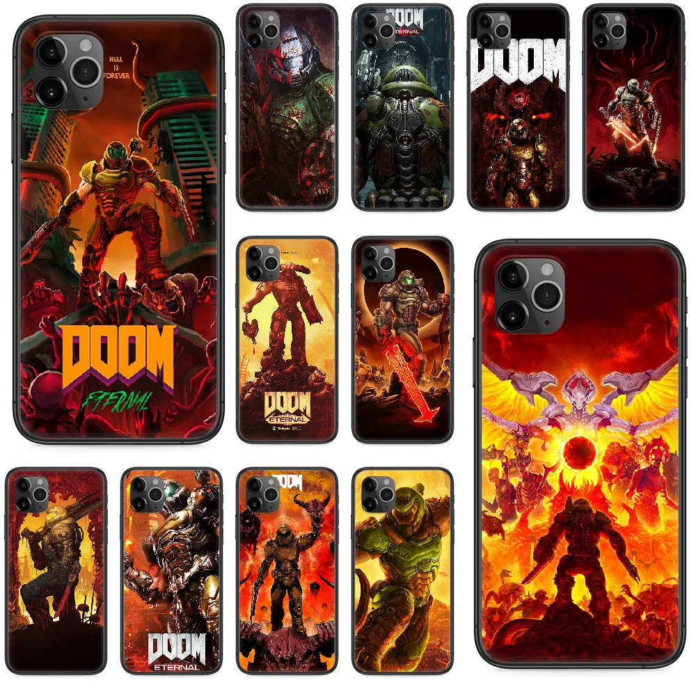 Популярный вечный чехол для телефона с играми DOOM iphone 4 4s 5 5S SE 5C 6 6S 7 8 plus X XS XR 11 PRO MAX
