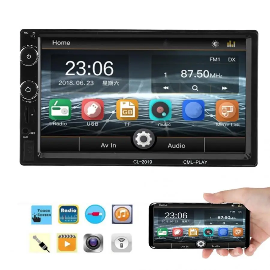 7inches Car MP5 Player WiFi 2Din Car Radio Stereo Multimedia Bluetooth MP5 Player Car DVD Car Radio Car Accessories New