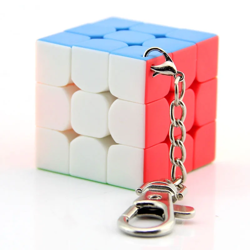 Demon Rubik's Cube класс 35 мм брелок трехслойный Кубик Рубика цвет мини волшебный квадратный Творческий развивающие портативные игрушечные