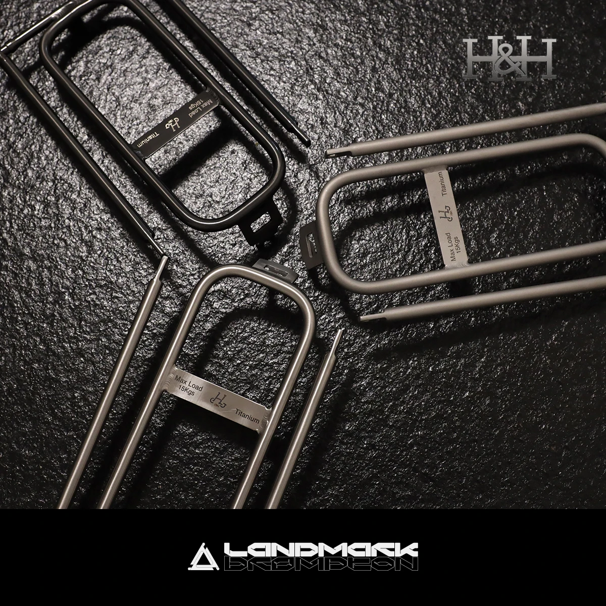 アクセサリー H&H Titanium Rear Carrier MINI Ver.2 H&H Titanium mini Rear Rack Q Type for Brompton – TITANIUM BIKE