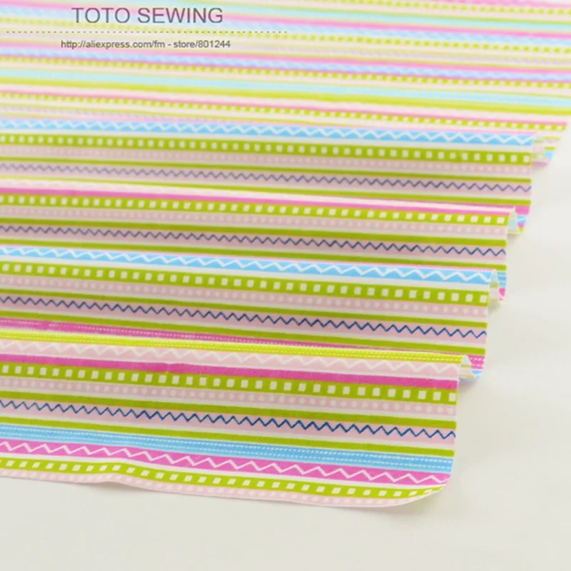 Printed Strips Patterns 50cmx160cm/Piece Cotton Fabric Tilda Quilting Sewing For Baby Bedding Clothing Tecido DIY Patchwork | Дом и сад