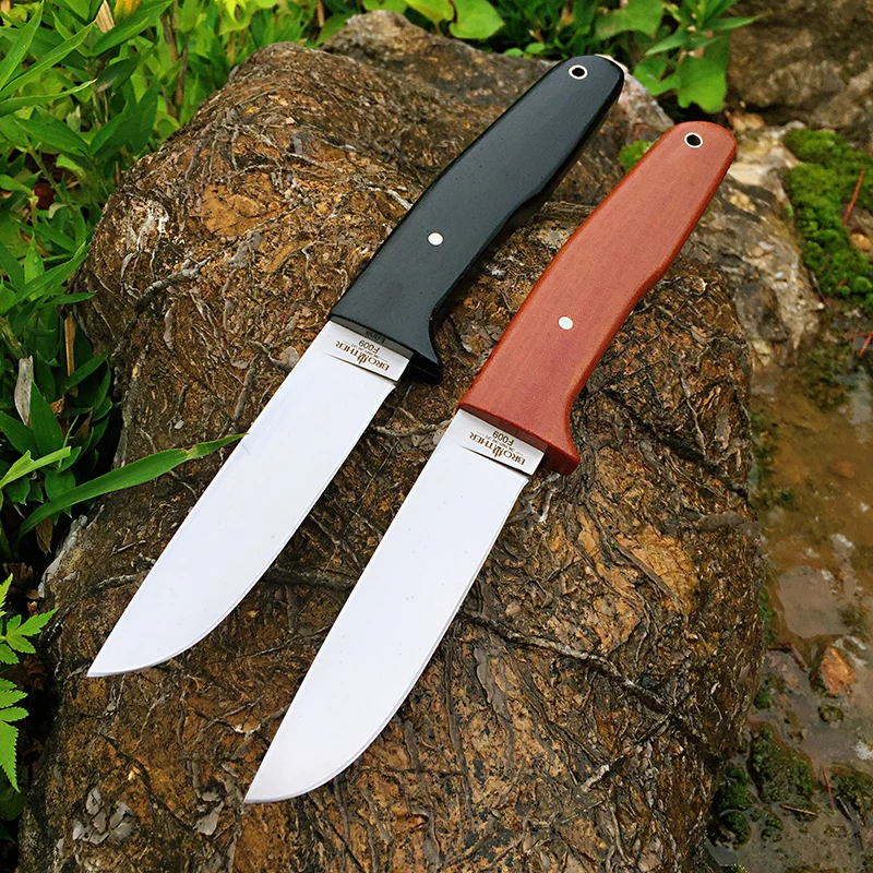 [BROTHER F009] 61HRC D2 blade Fixed Blade knife Bushcraft Knives Straight Tactical Hunting Camping high quality EDC tool | Инструменты