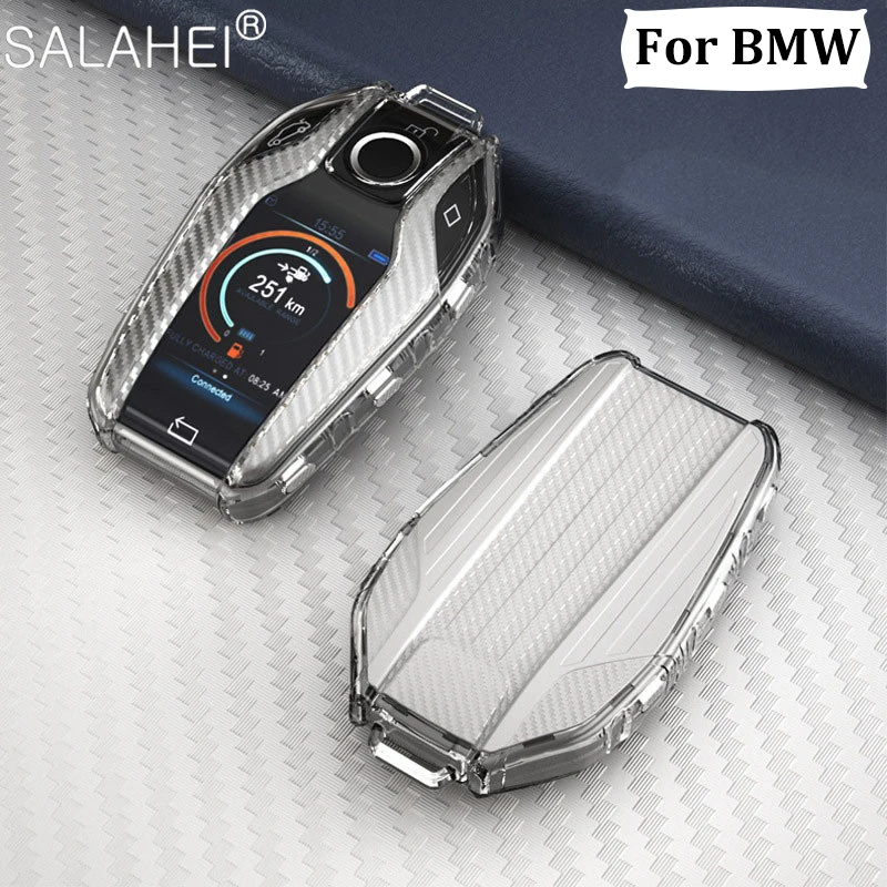 

TPU Car Key Protection Case Cover Shell For BMW 7 Series i8 730li 740li 750li 2017 2018 5 Series G30 X3D Display Accessories