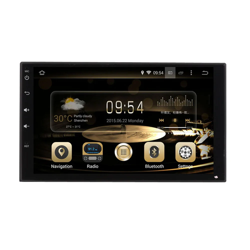 Universal 2 din Android 9.0 Octa Core Car dvd Radio player bluetooth gps navigation radio video wifi RDS