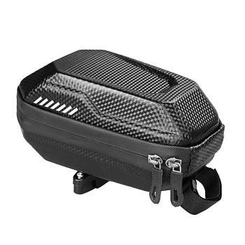 

Bicycle Tail Bag Carbon Pattern Leather EVA Waterproof MTB Mountain Bike Saddle Rear Pannier Hard Shell Bag Case Cycling Paets
