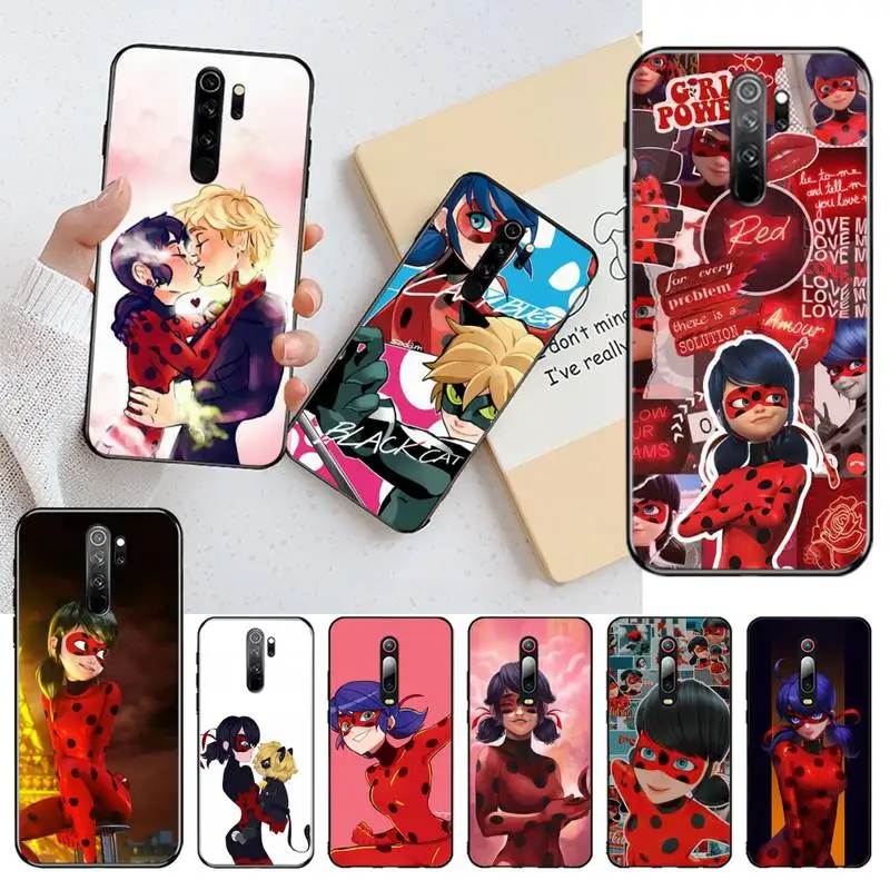 Семь звезд Божья коровка Девушка Bling Cute чехол для телефона Redmi Note 8 8A 8T 7 6 6A 5 5A 4 4X 4A Go
