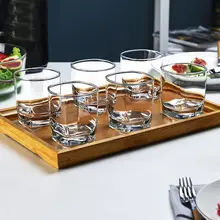 Набор стеклянных бокалов без свинца термостойкая чашка для домашнего чая пивной бокал для ликера рекламный напиток стакан бокал для вина без ножки