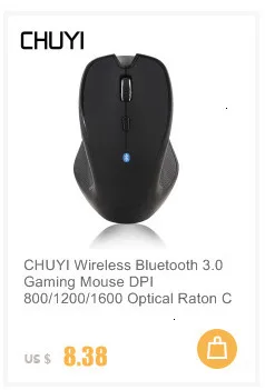 CHUYI мышь Bluetooth 5,0+ 3,0+ Беспроводная USB 2,4 Slim Mause эргономичная офисная компьютерная ультра-тонкая мышь для ноутбука Mac PC