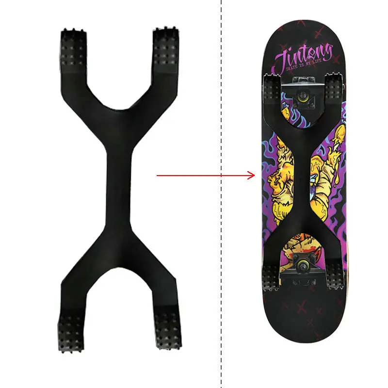 Skateboard Jumping Beginners Boys Girls Professional Board Double Warping Four Wheel Skateboard Springboard Assistant