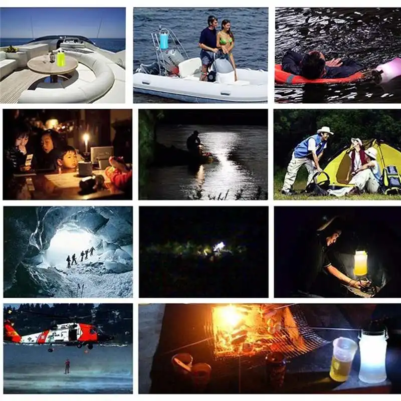 

Solar Powered 3modes LED Camping Lantern Silicone Bottle Outdoor Night Light USB Cable Torch Flashlight Waterproof Lamp Portable