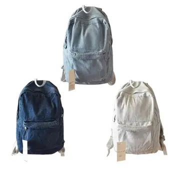 

Fashion Rucksack Denim Backpack School Bag Casual College Daypack for Teenager 63HC