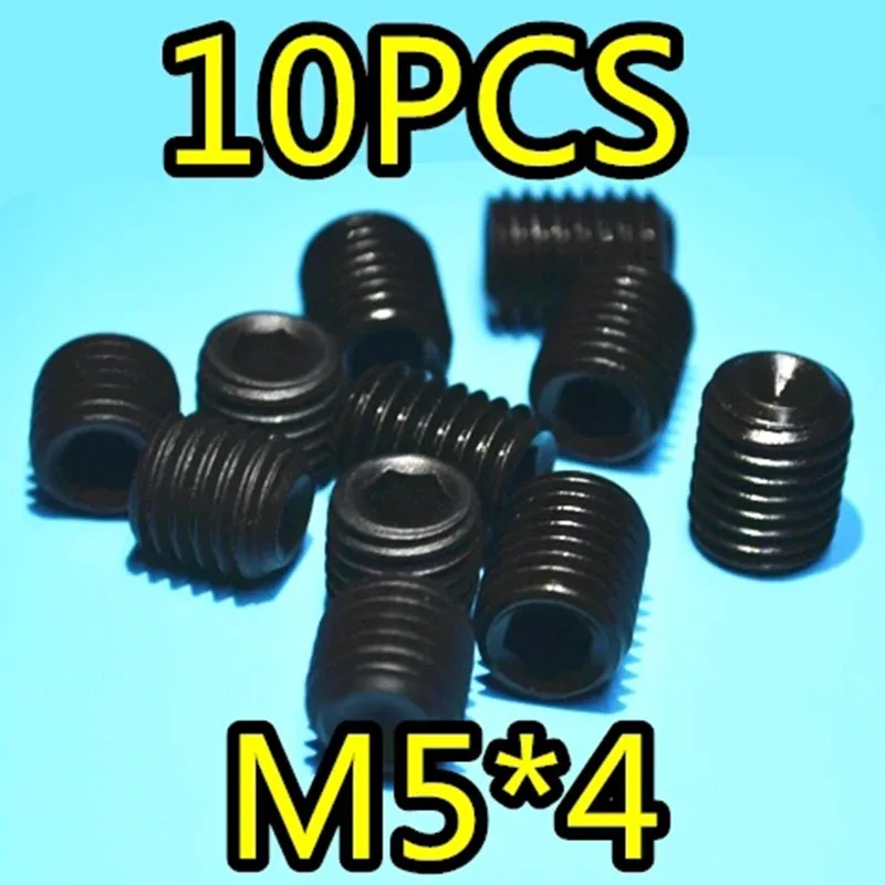 

10pcs M5*4 Grub Head Screw Hexagon Headless RC Car Hardware 1/10 HSP 85834 94762 Spare Parts Replacement