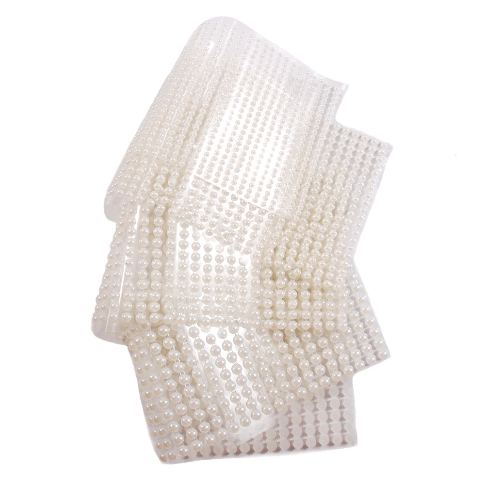 2800 шт белые полукруглые наклейки в форме жемчуга самоклеющиеся искусственные украшения для дизайна ногтей Скрапбукинг и ремесла 3 мм 4 мм 5 мм 6 мм