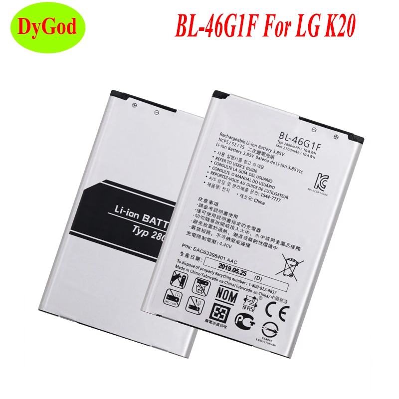 Аккумулятор для LG K20 K425 K428 K430H k10 m250 2800 2017 мАч | Мобильные телефоны и аксессуары