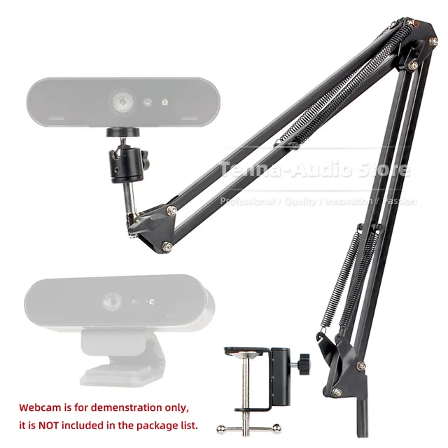 AceTaken Brio Webcam Mount, Wall Stand Holder Compatible with Logitech C920s C925e C922x C920 C930e C615 Brio StreamCam Calibra Webcam Mount - Webcam Stand for Top of Monitor and Laptop