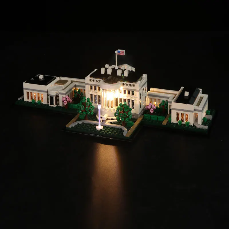 Vonado LED Lighting Set for 21054 The White House Collectible Model Toy Light Kit, Not Included the Building Block lightailing led light kit for 60197 city passenger train lighting set not include the model