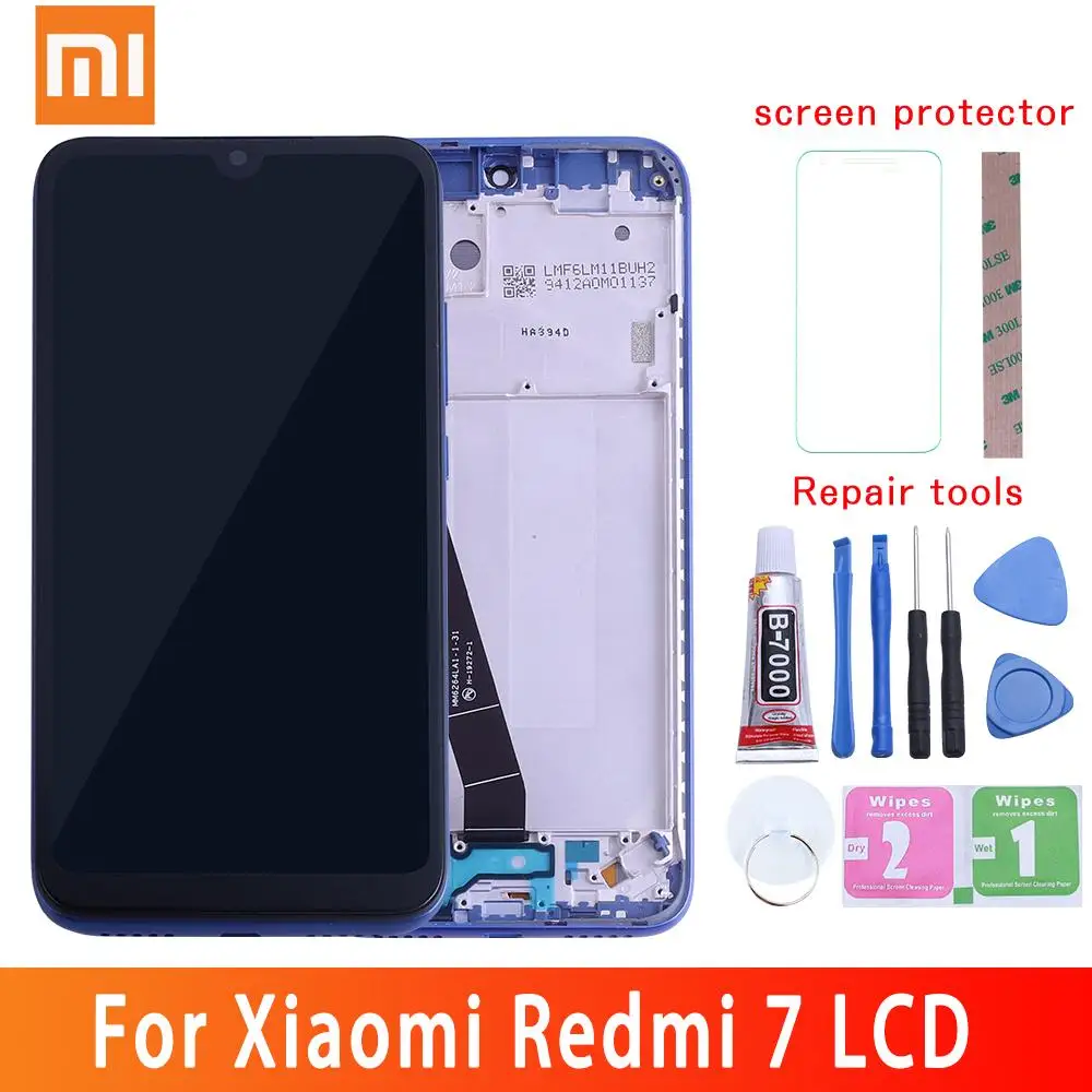 10 сенсорный ЖК экран с рамкой для Xiaomi Redmi 7 рамкой|Экраны мобильных телефонов| |