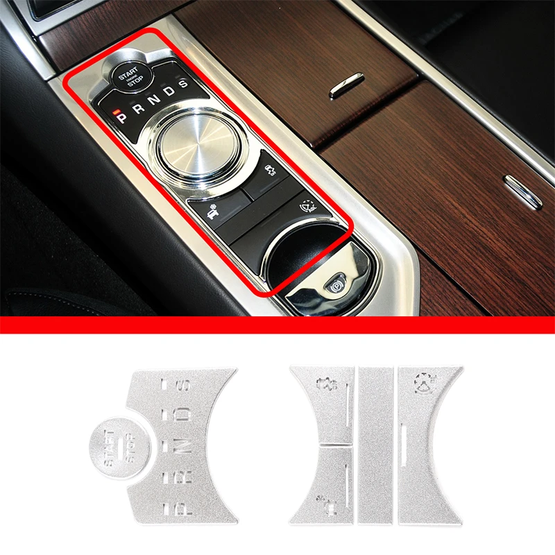 For Jaguar XF 2012 2015 Interior Central Control Shift Sticker Silver Car Modification Accessories 6 Pcs|Interior Mouldings| - AliExpress