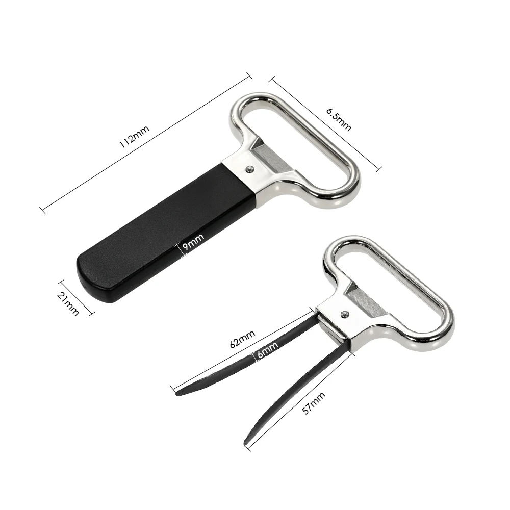 Two-Prong Wine Bottle Opener Corkscrew Remover Cork Puller Damaged Cork Remover Old Wine Corkscrew Remover House Warming Gift