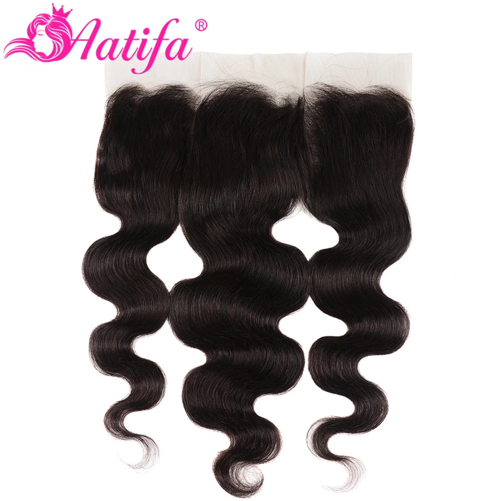 Прозрачные кружевные бразильские волнистые волосы пряди с закрытием 3