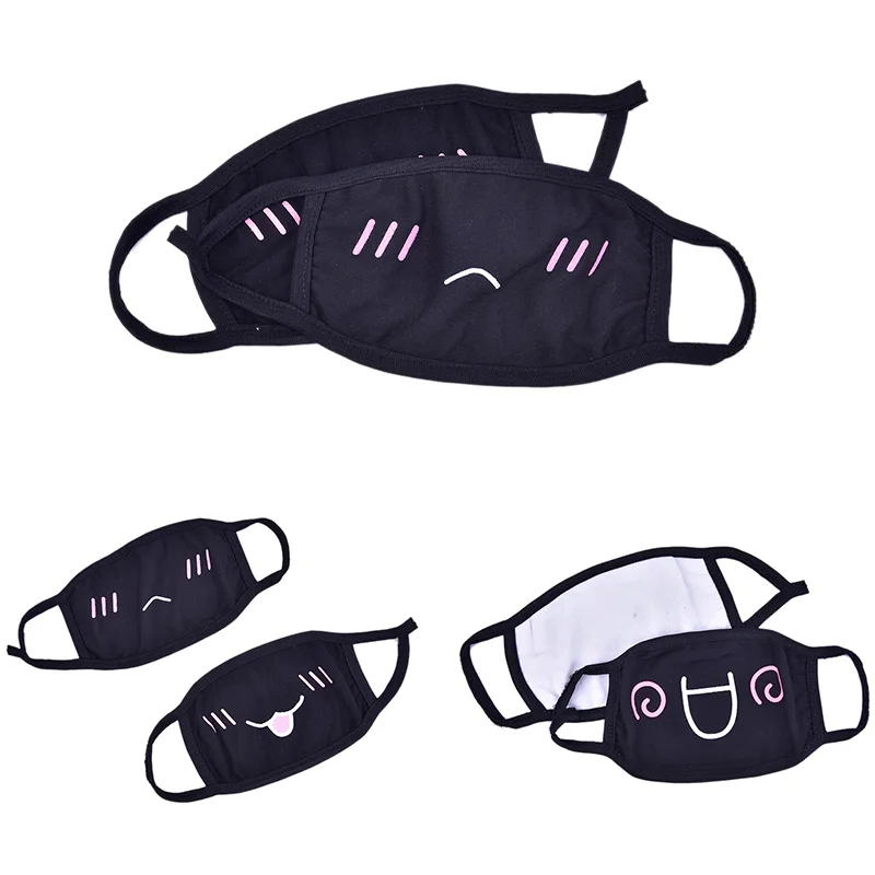 1 stücke Unisex Cartoon Lustige Zähne Brief Mund Maske Unisex Cartoon Baumwolle Halb Mund Gesicht Maske Anti-Staub Winter warm Masken