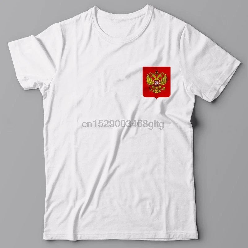 2019 Новое поступление летние мужские футболки российский Орел футболка пальто с