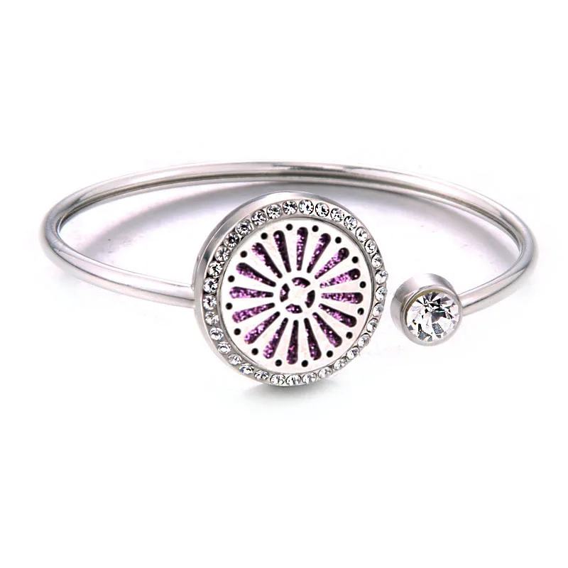 New Aromatherapy Bracelet stainless steel Aroma Diffuser Lockets perfume Essential Oil Diffuser Bracelet fashion jewelry women