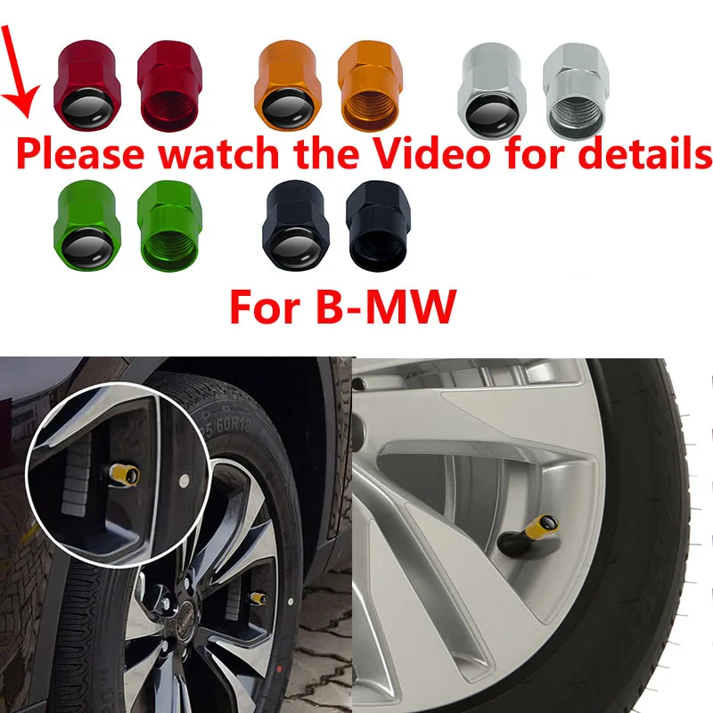 4pcs Car tire valve cap metal door core hexagonal cover for BMW E92 E36 E60 E90 E46 E39 E70 E4 Accessories styling | Автомобили и