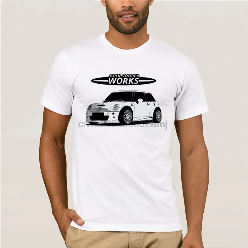 Mini Cooper R53 S JCW Silhouette мягкая хлопковая Футболка разных цветов |
